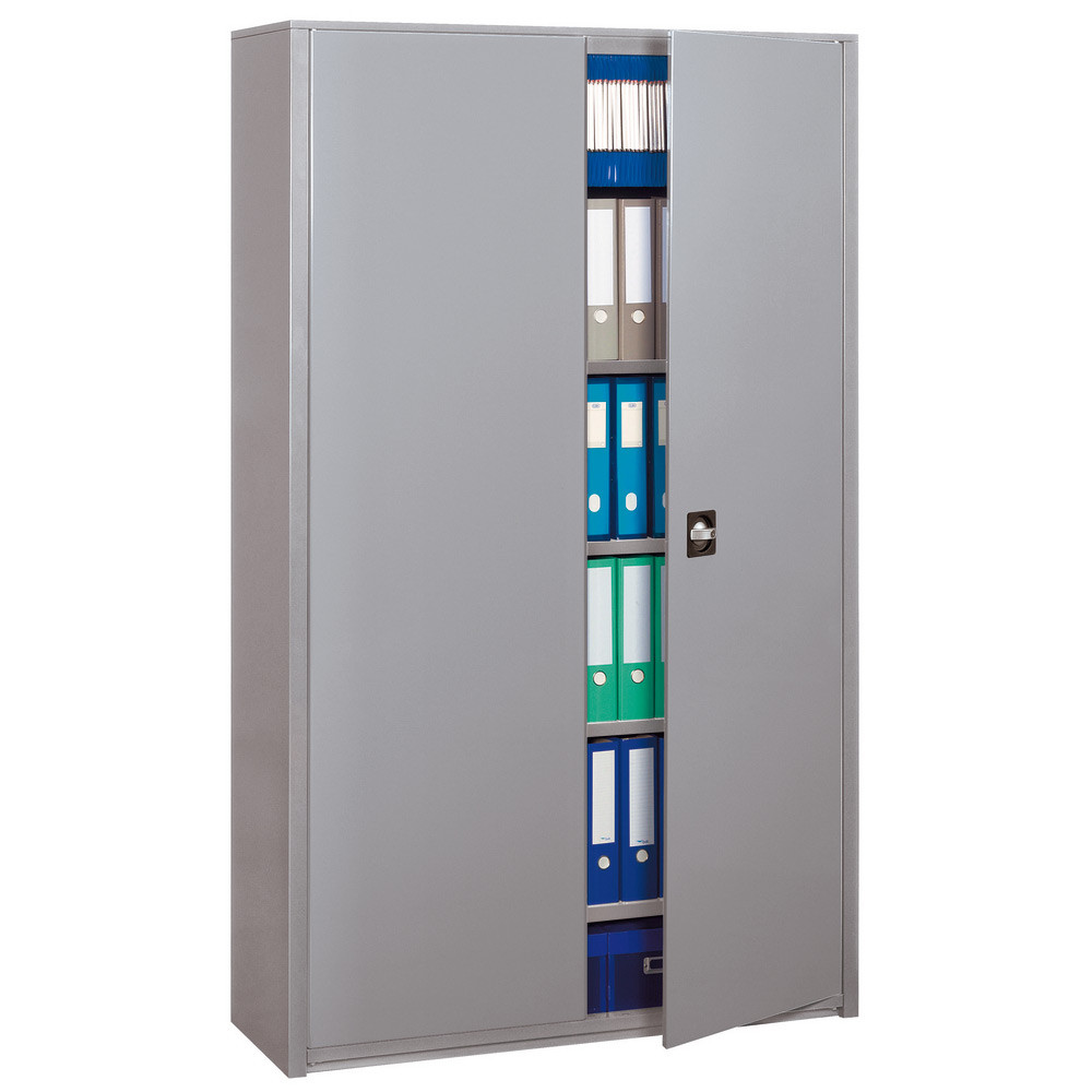 Armoire mtal Maxi Classtout - A portes battantes H. 198 x L. 120 cm - Corps Aluminium - Portes Aluminium