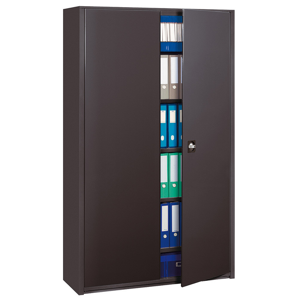 Armoire mtal Classtout - A portes battantes - H. 198  x  L. 90 cm - Corps Anthracite - Portes Anthracite