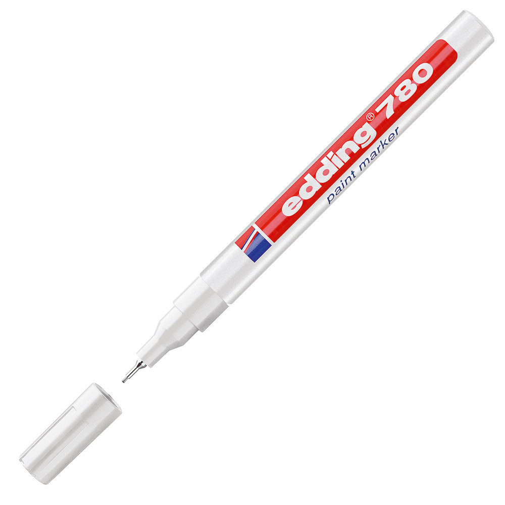 EDDING Marqueur peinture E780 permanent à pointe ogive 0,8 mm - Blanc