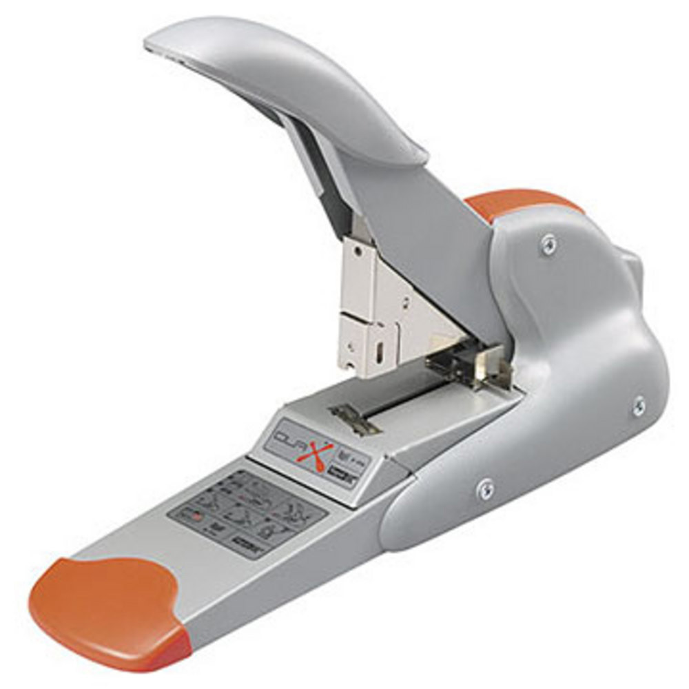 Rapid+Agrafeuse+de+bureau+DUAX®+-+Capacite+170+feuilles+-+Argent+et+Orange