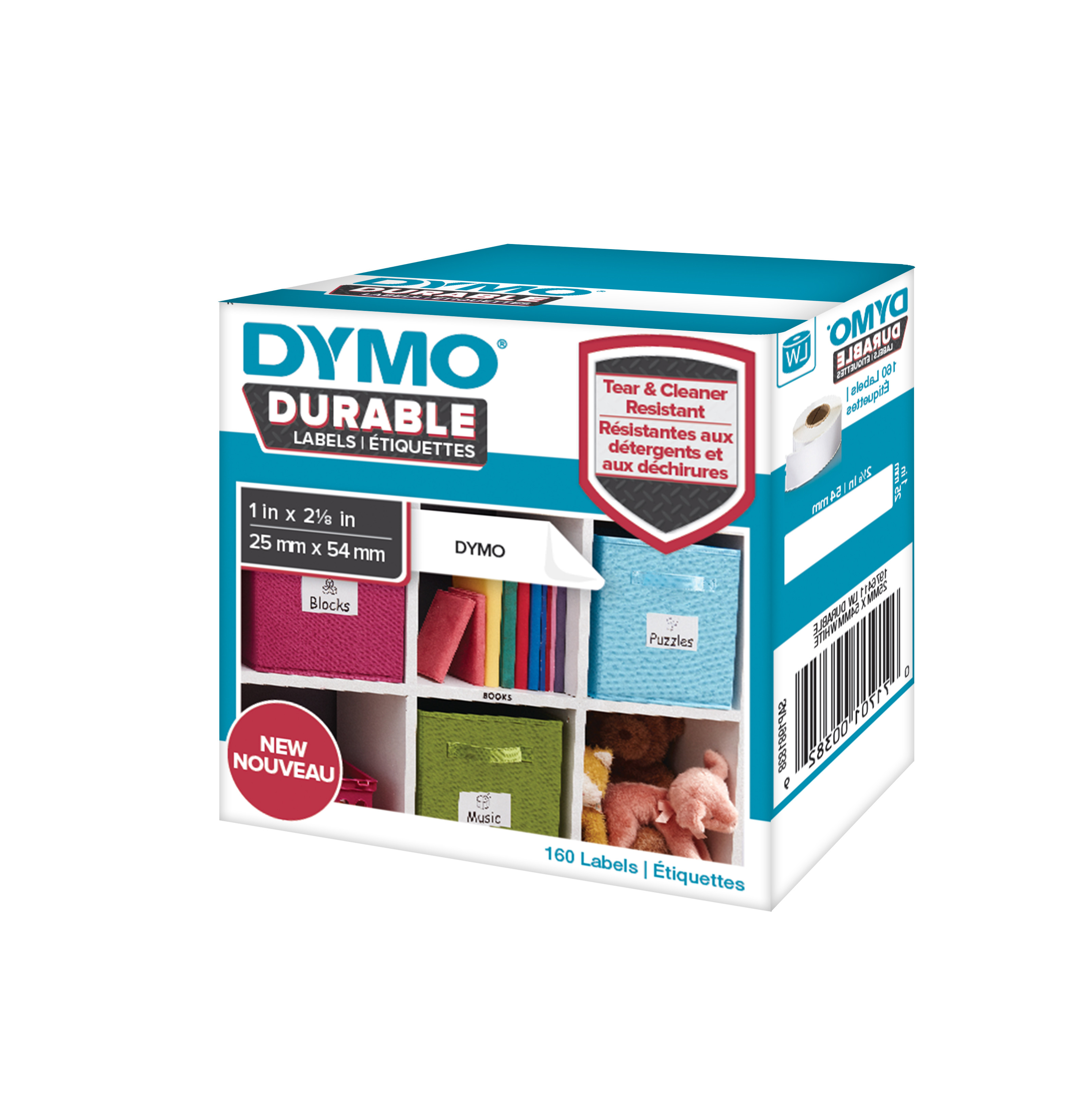 Dymo 1976411 LW Rouleau d'étiquettes durables, 25 x 54 mm