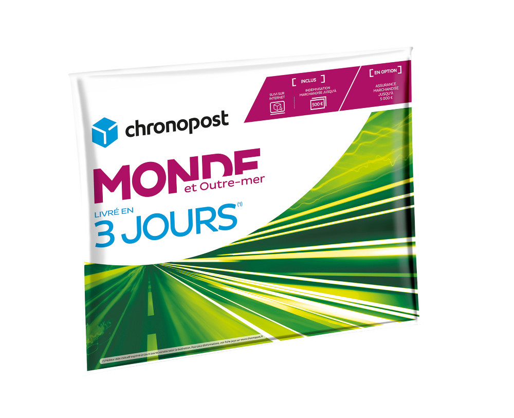 Chronopost Pochette gonflable Chrono Express Monde & Outre-Mer - 2 kg
