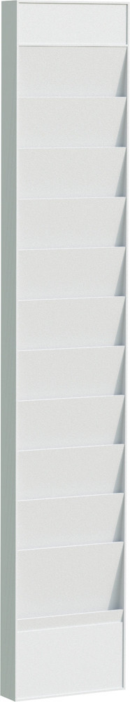 Paperflow Tableau planning pour documents A4, lment complment 10 cases - Gris