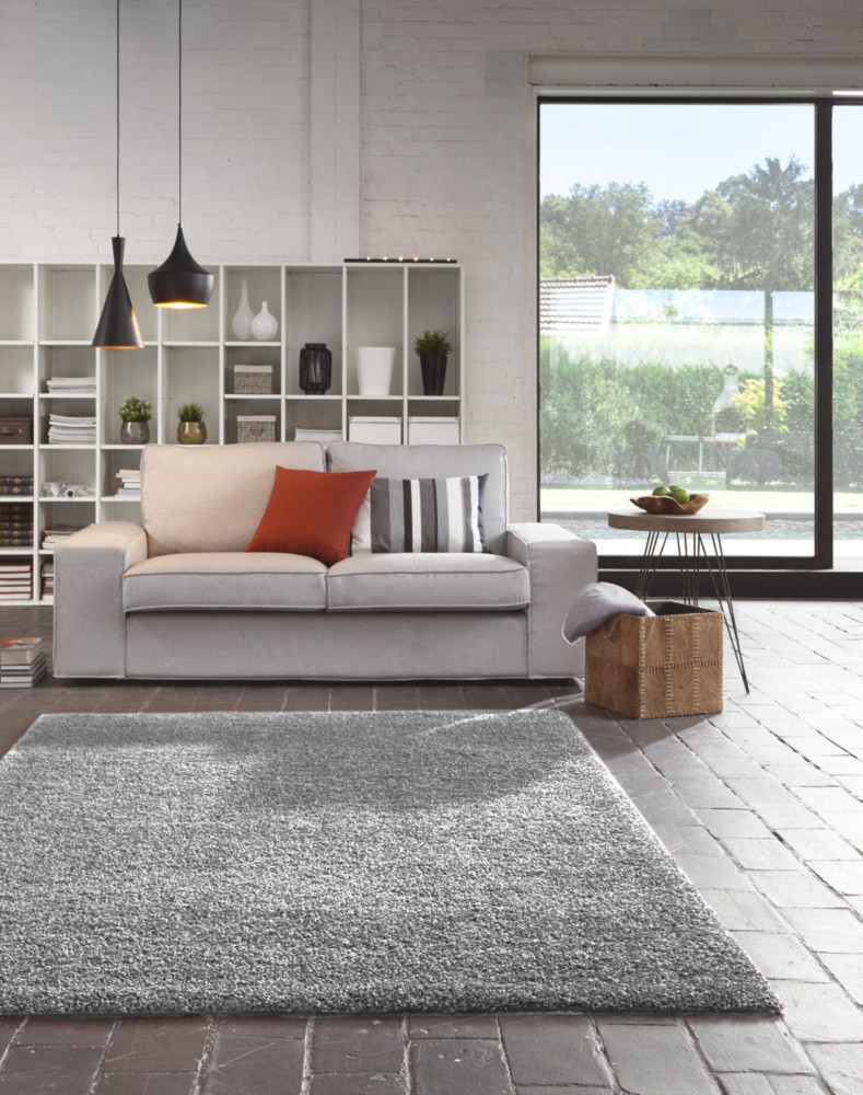 Paperflow Tapis dco DOLCE pour l'intrieur 100% polypropylne 160 X 230 cm - Gris clair