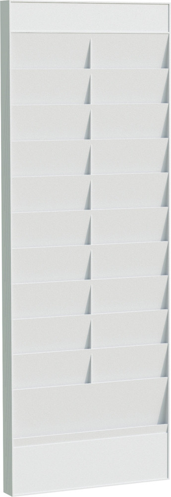 Paperflow Tableau planning pour documents A4, lment suivant 20 cases - Gris