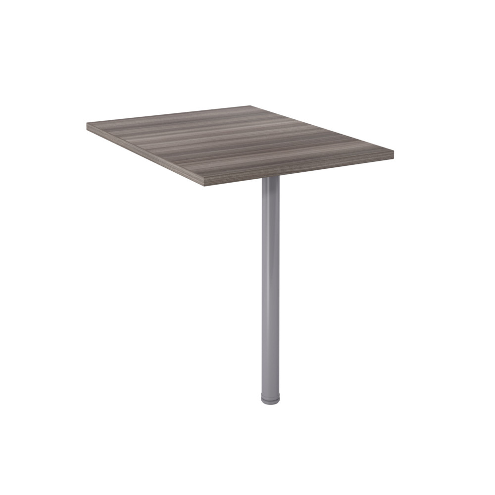 Extension Rectangle Biospace - L.80 x P.60 cm - Plateau Cdre - Pied tube Aluminium