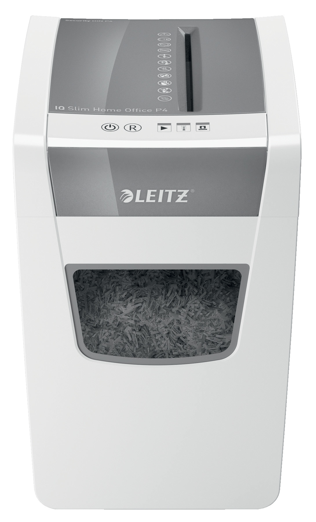 Leitz Destructeur de documents IQ Slim Home Office coupe croisée DIN P4 10 feuilles Corbeille