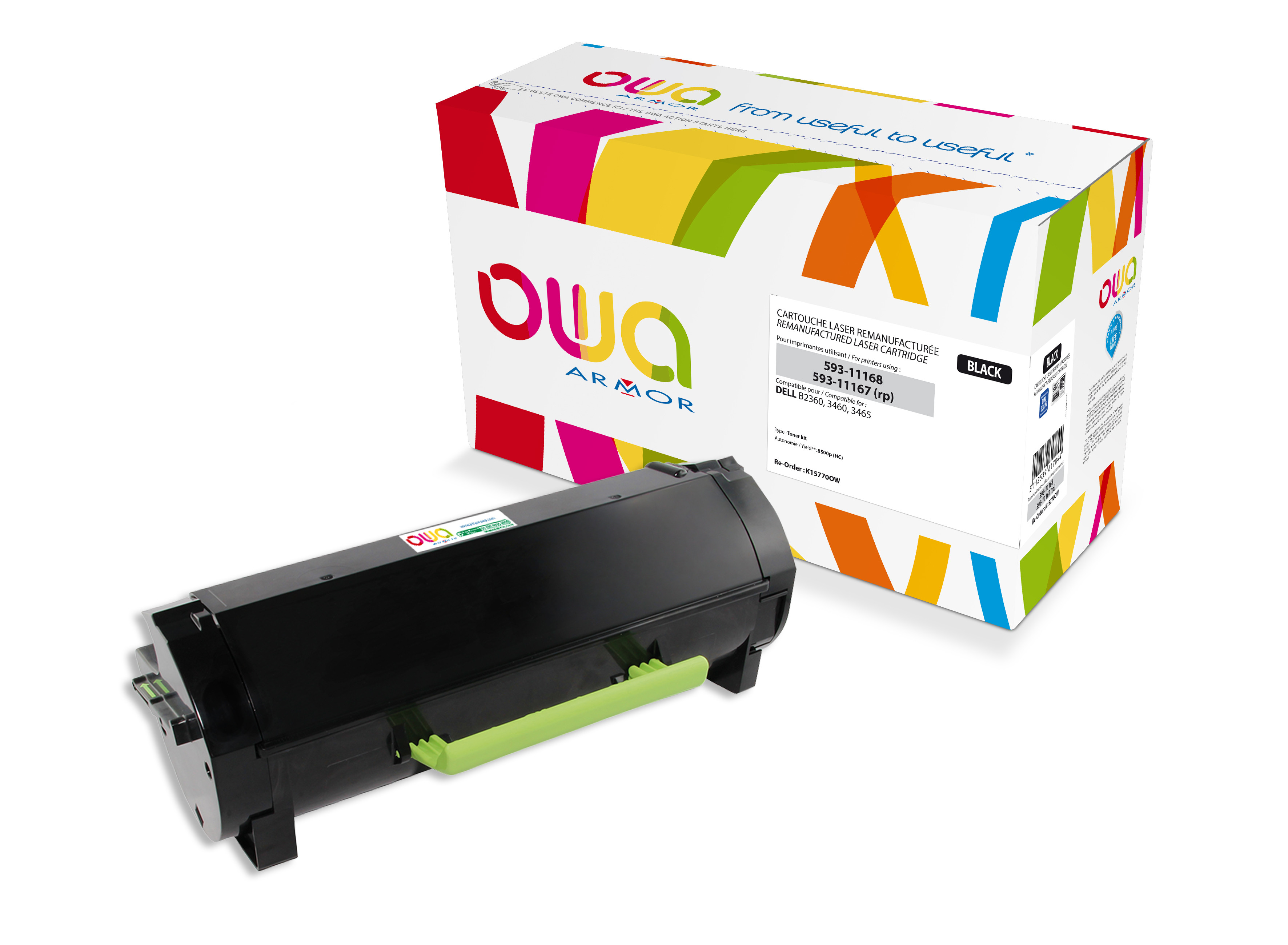 OWA Dell B2360 Toner Remanufactur&eacute; Haute Capacit&eacute; Noir