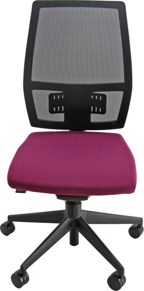 Sige de bureau Mlania, maille filet / tissu Prune