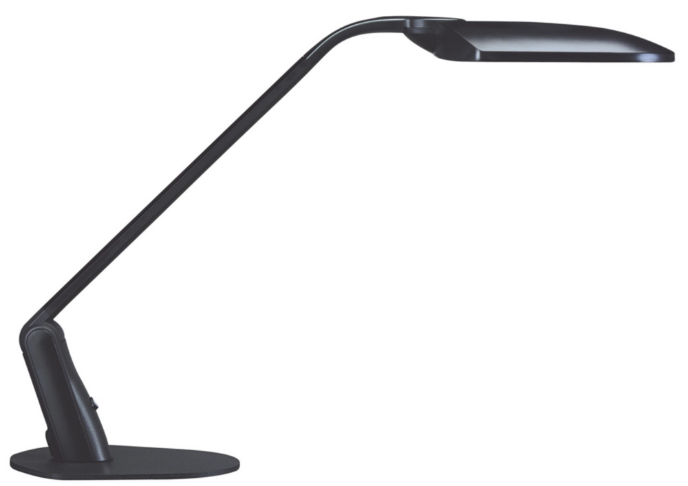 Unilux Lampe de bureau Duo - 2 tubes Led intgrs - 2 x 5W - Bras pivotant 90 - Tte orientable - Noir