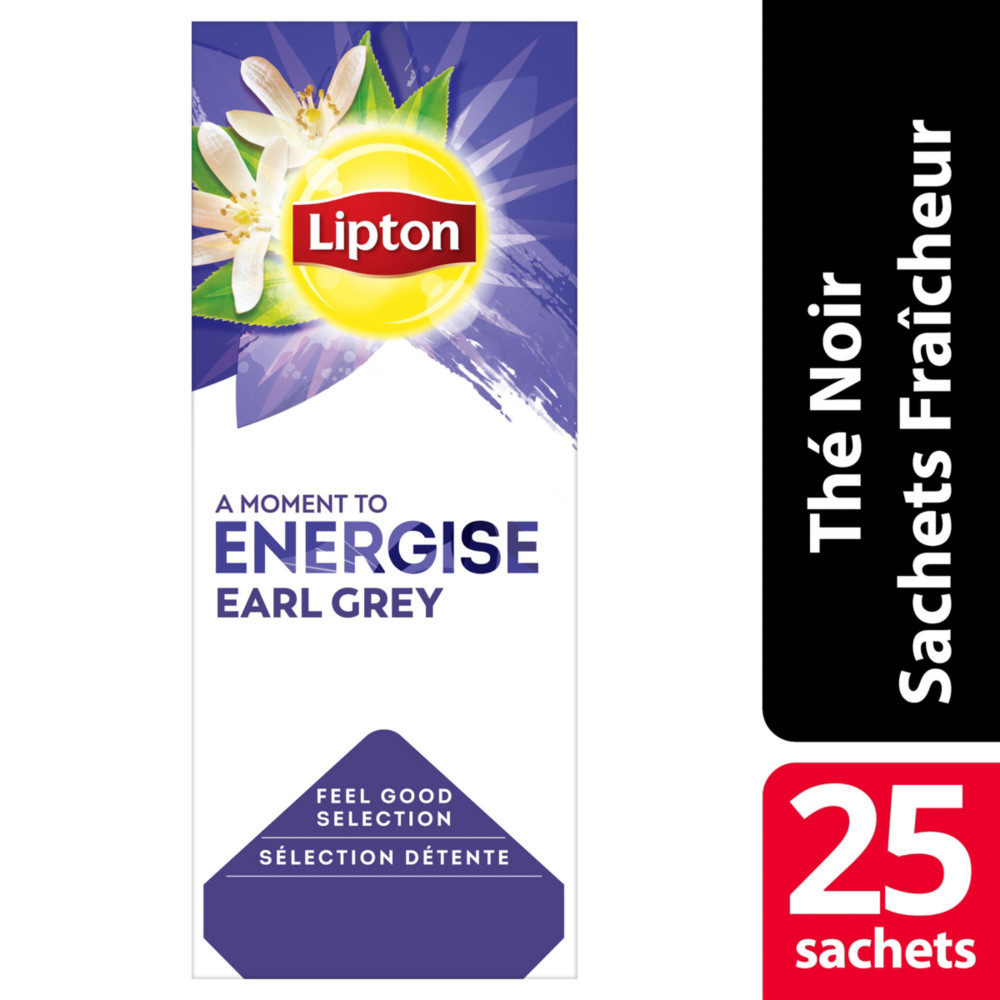 Lipton Feel Good Selection Th Noir Earl Grey - 25 sachets fracheur