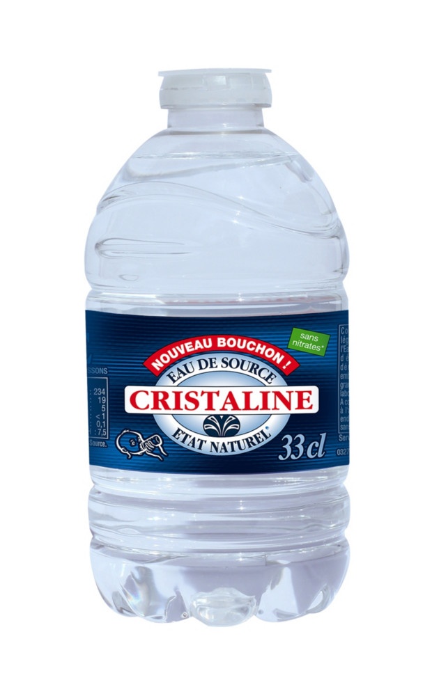Cristaline Eau de source - Eau plate - Lot 24 bouteilles 33 cl