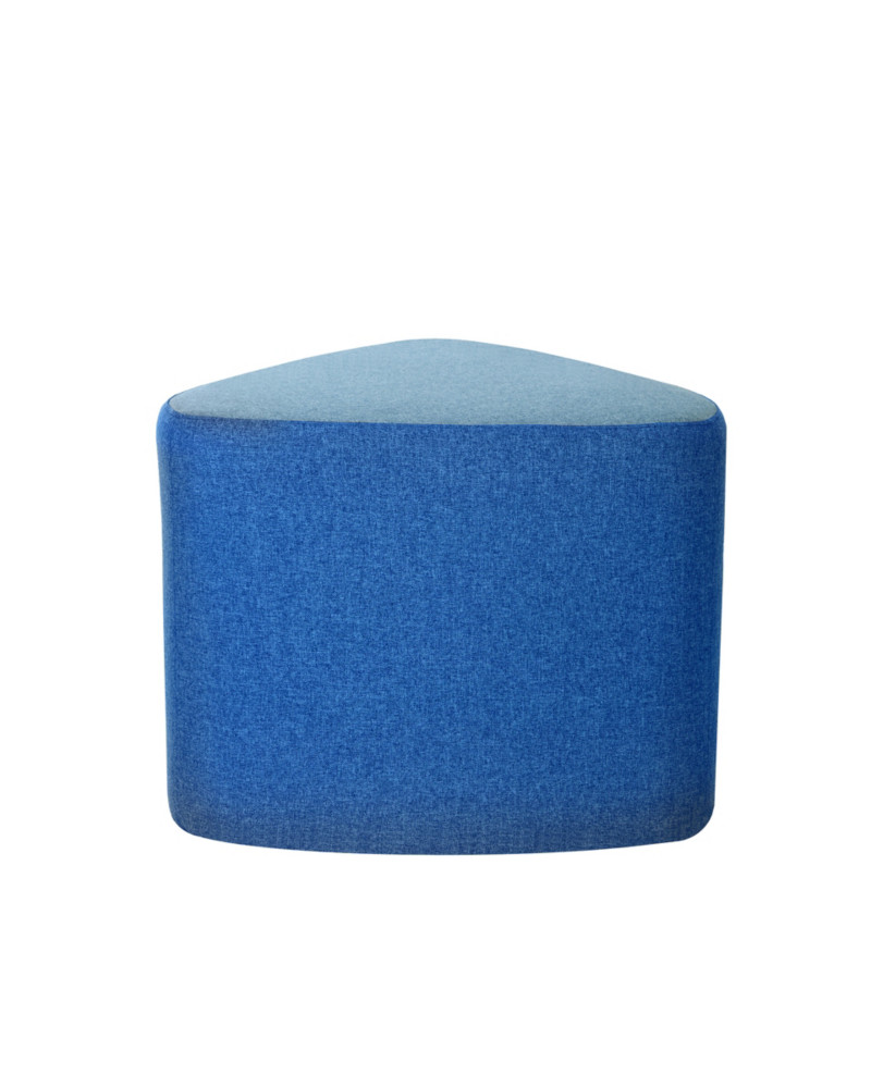Pouf modulable Flower tissu non feu M1 - Bleu