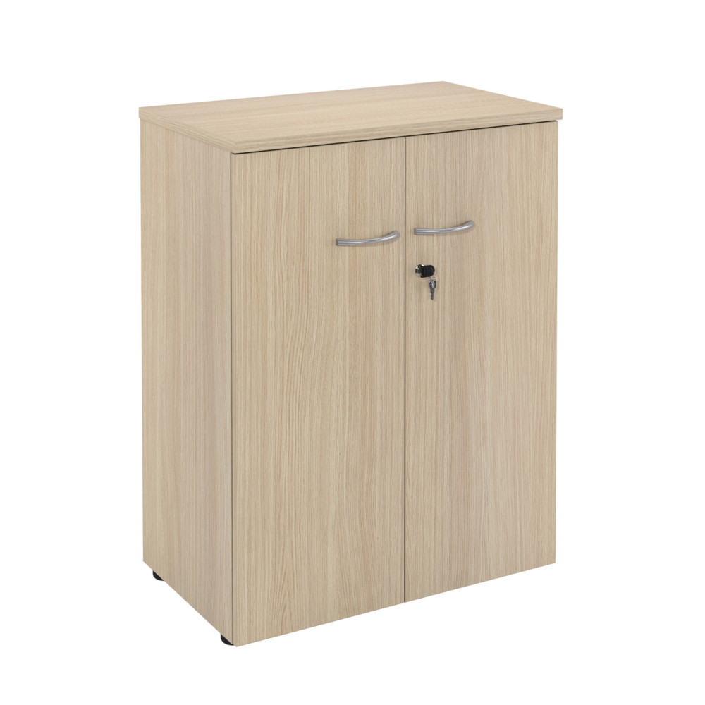 Armoire mi-hauteur portes battantes L.80 x P.48 x H.104 cm - Chne