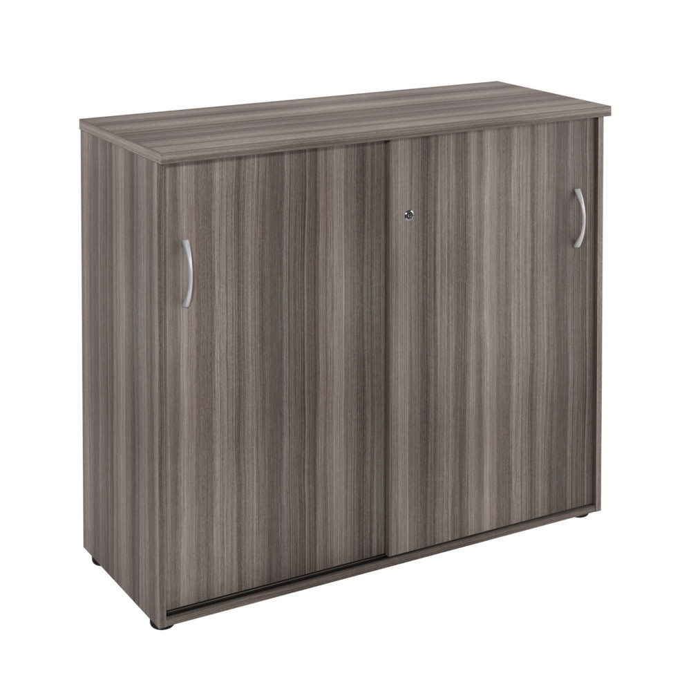 Meuble mi-hauteur NF Environnement portes coulissantes - H.104 x L. 120 x P. 48 cm - Cdre - portes Cdre