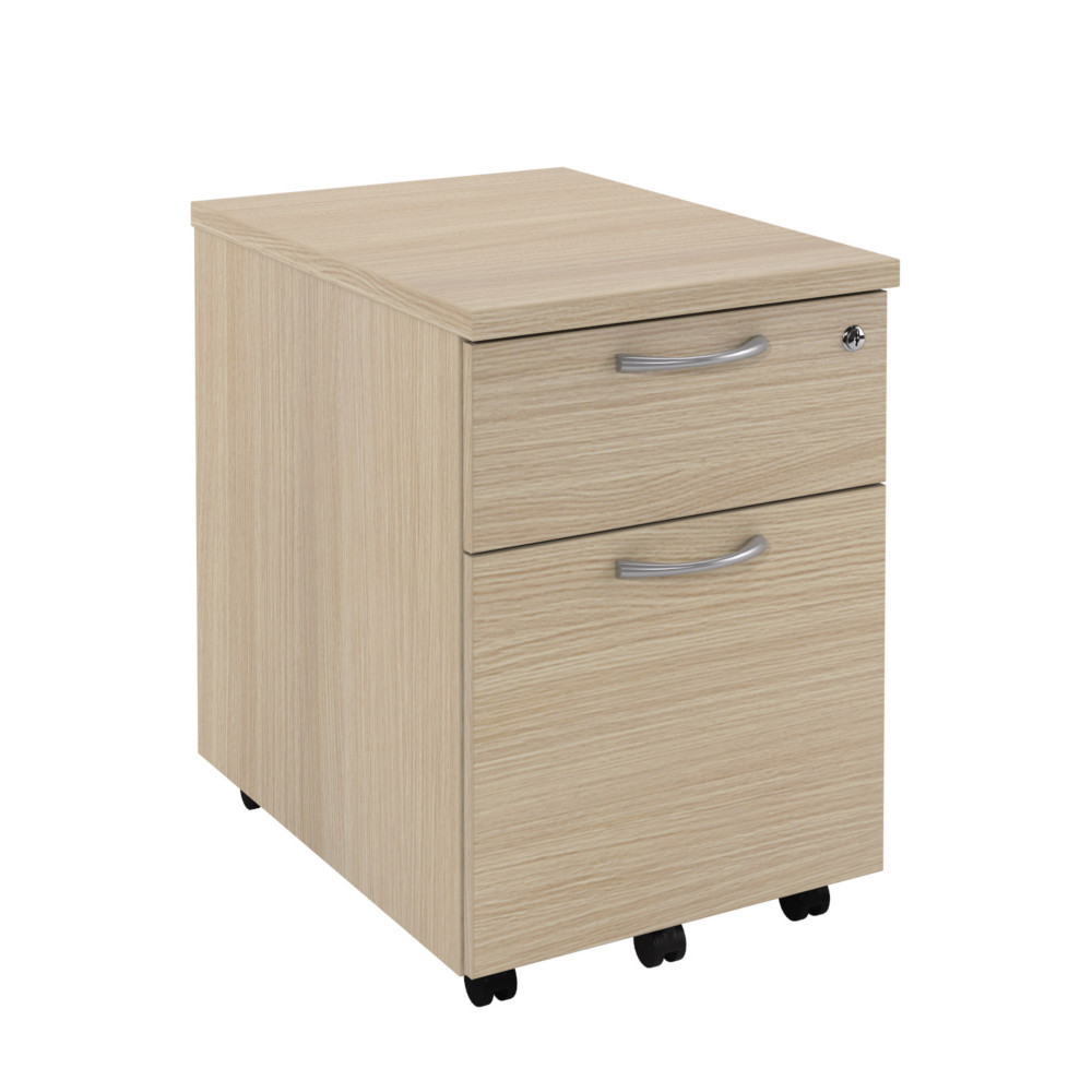 Caisson mobile 2 tiroirs L.42 x P.58 x H.60 cm - Chne