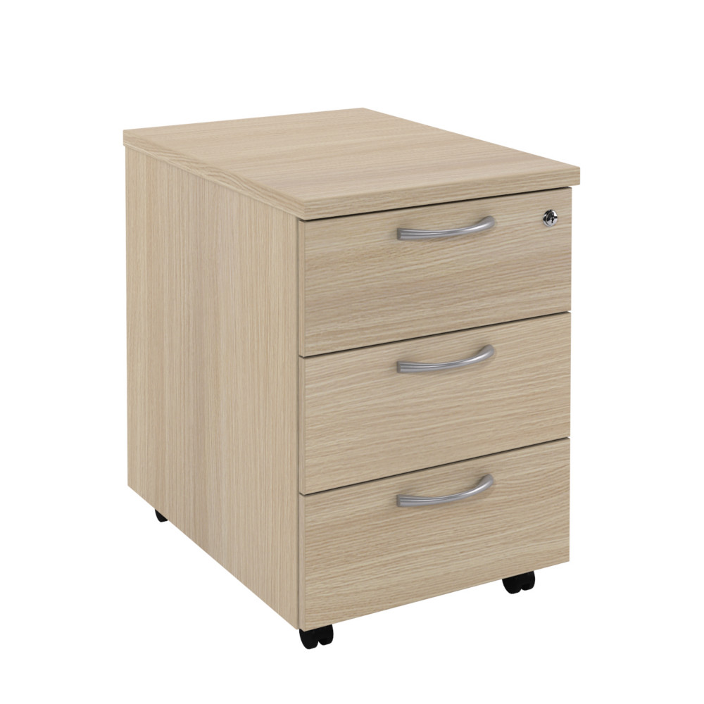 Caisson mobile 3 tiroirs L.42 x P.58 x H.60 cm - Chne