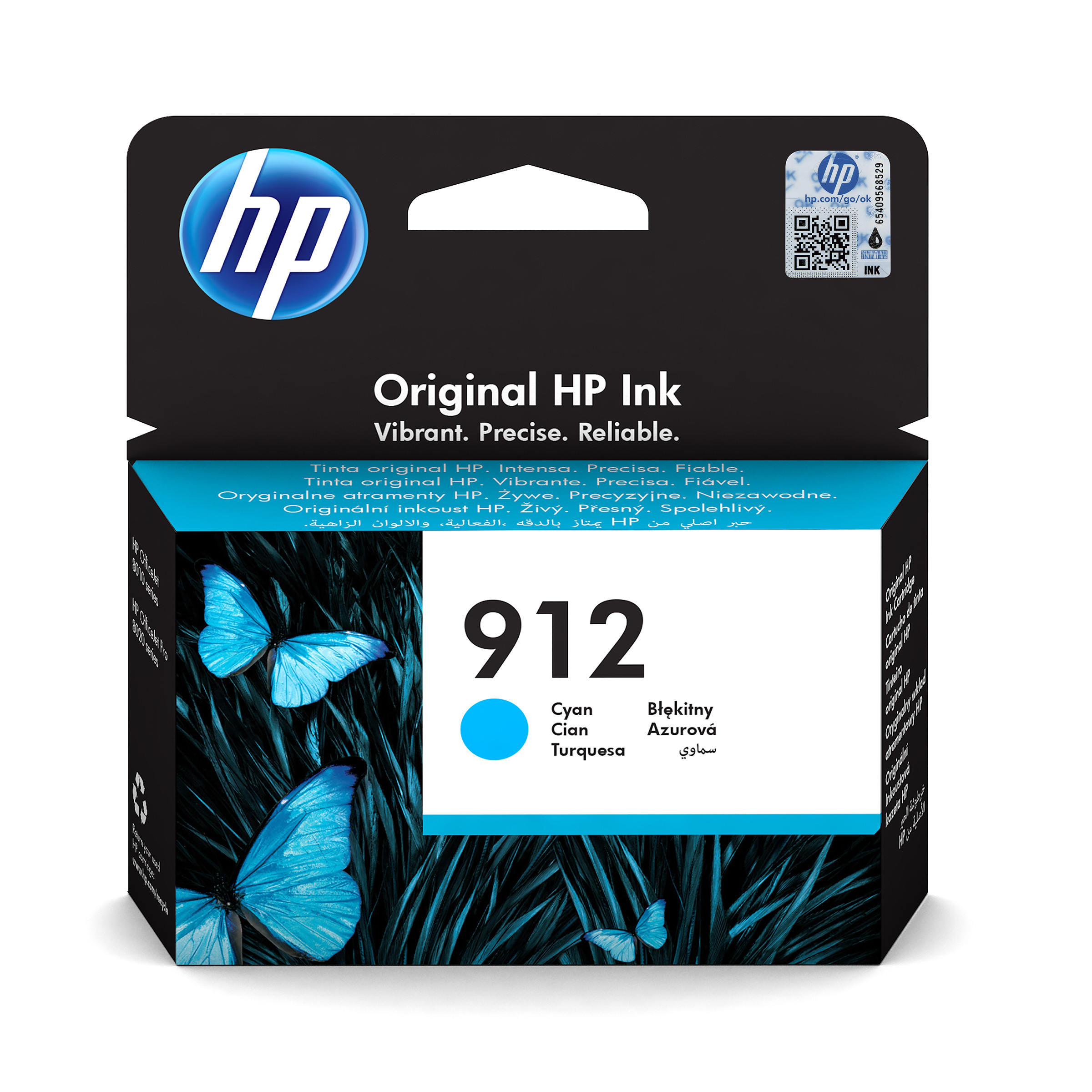 HP 912 Cartouche d'encre authentique 3YL77AE - Cyan