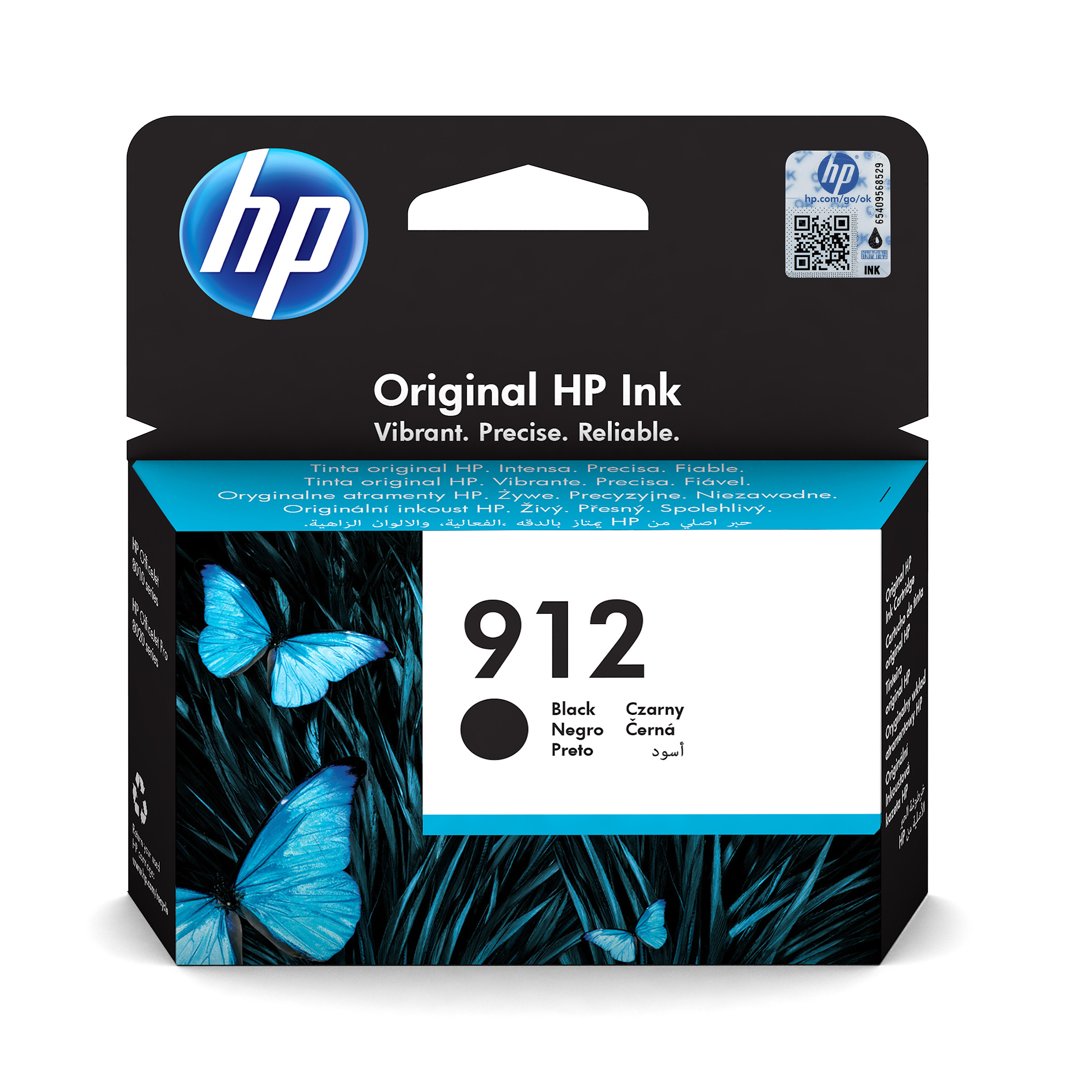 HP 912 Cartouche d'encre authentique 3YL80AE - Noir
