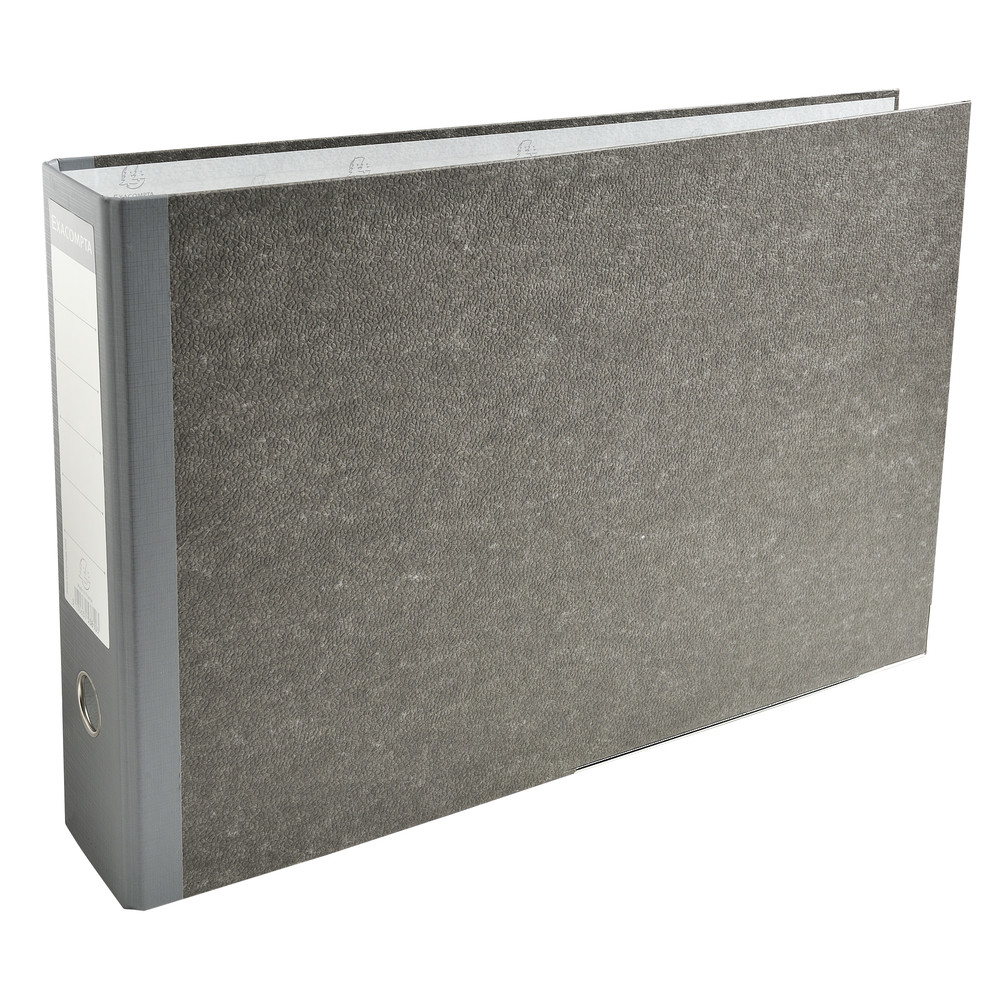 Exacompta Classeur  levier A3  l'italienne en carton - Dos 7 cm - Gris