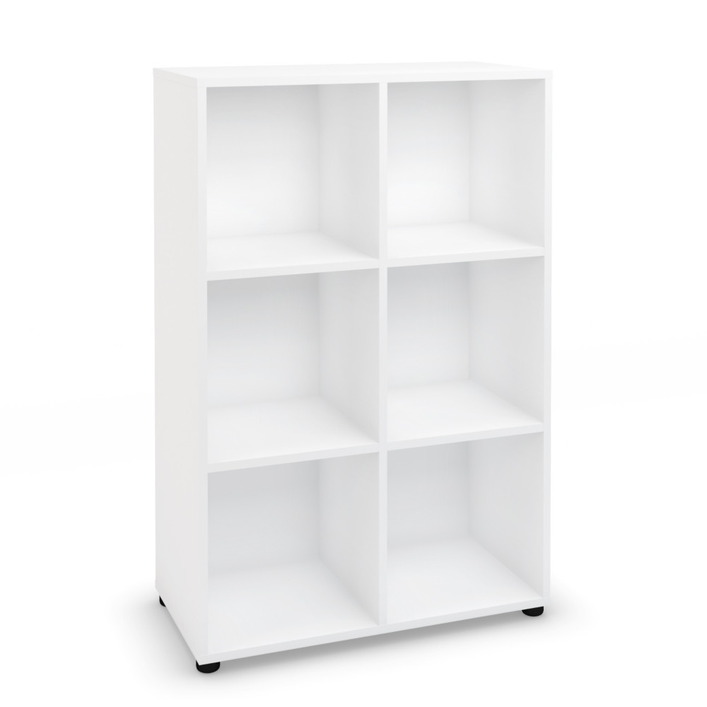 Casier de bureau individuel Flex'Office 6 cases - Blanc