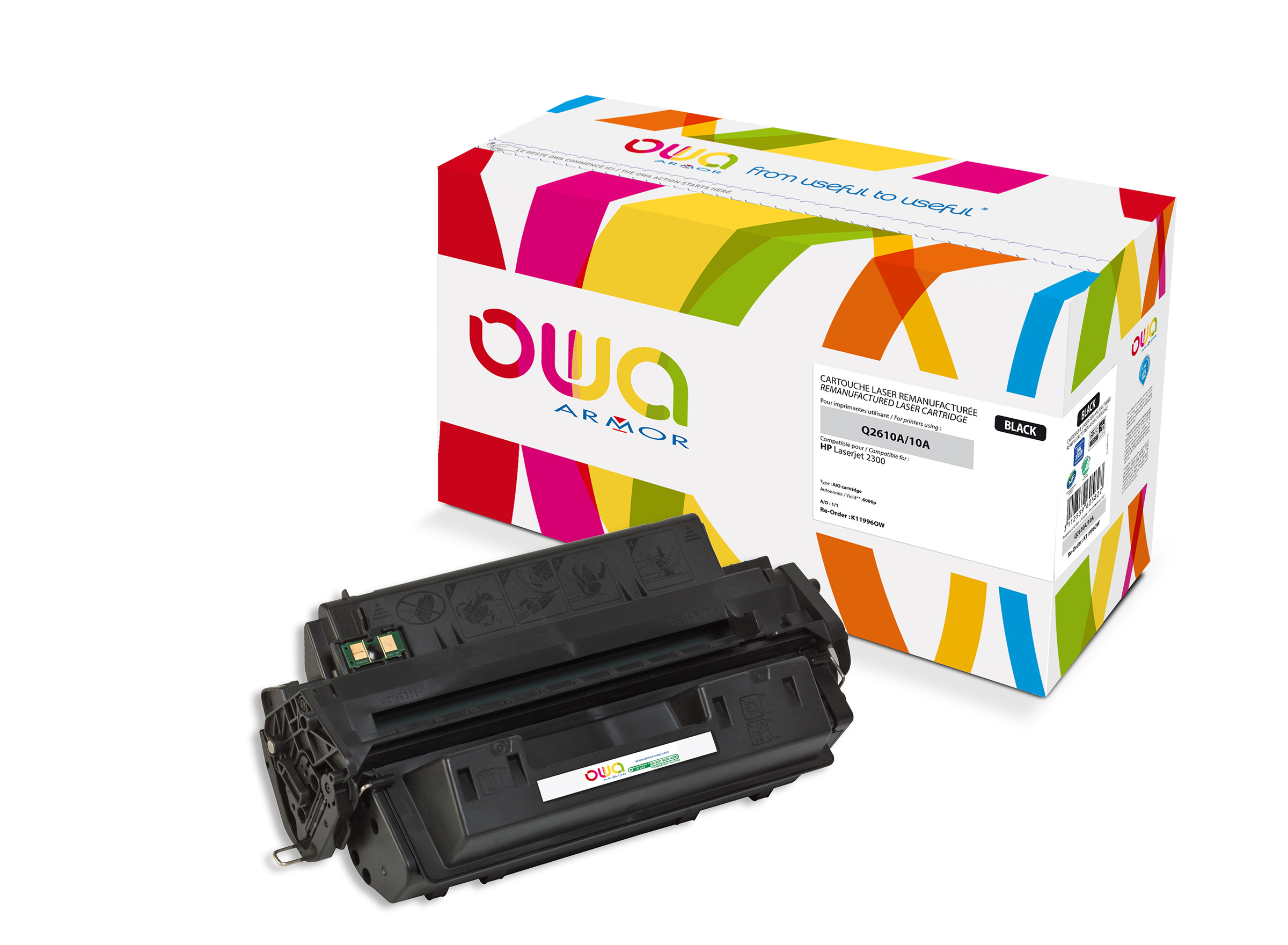 OWA Tambour compatible HP 10A -  - Noir