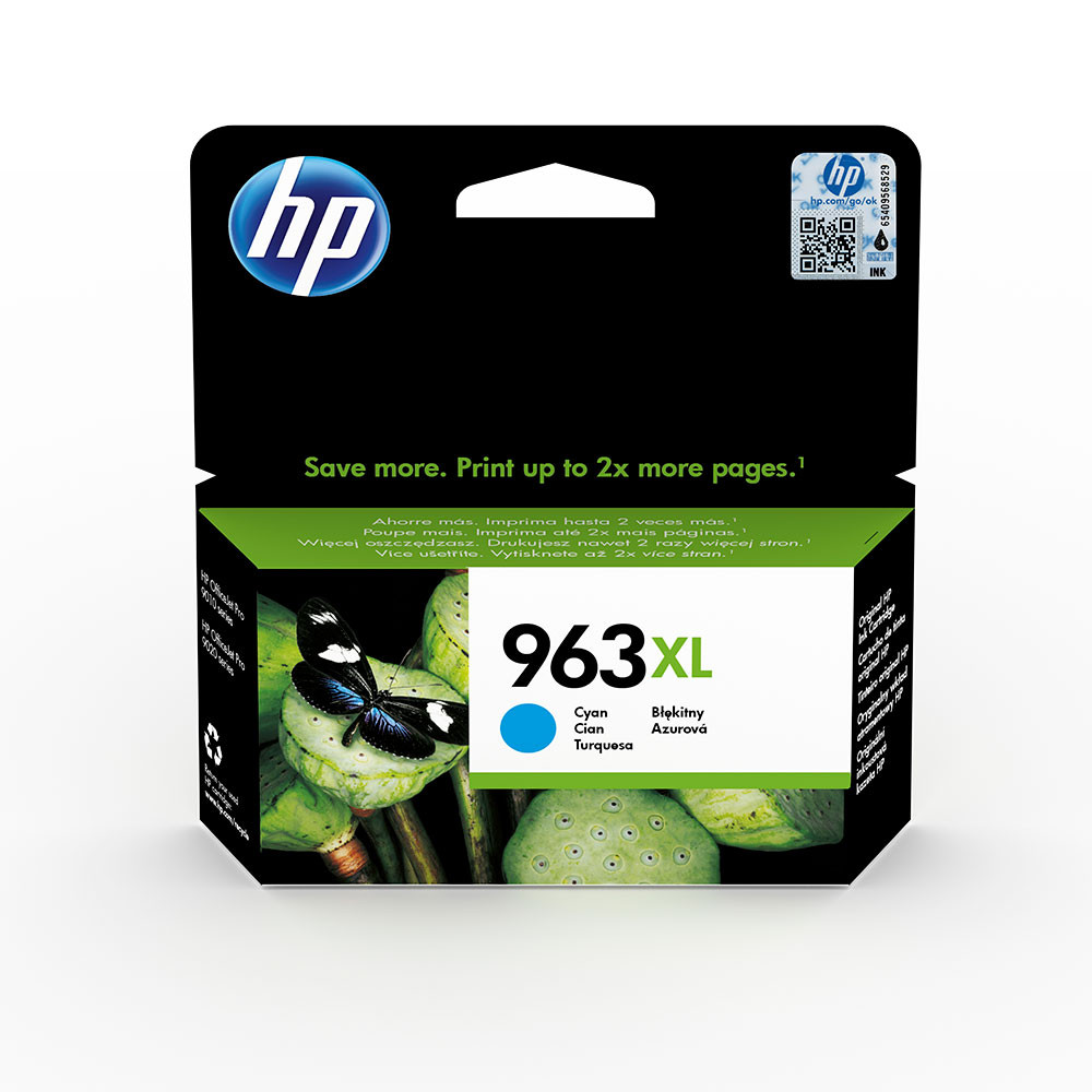 HP 963XL Cartouche d'encre cyan authentique grande capacité