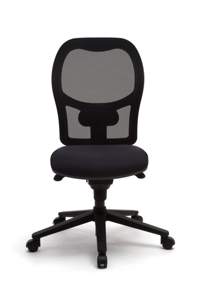 Sige de bureau Student Tissu polyester Noir Hauteur rglable - Dossier rsille
