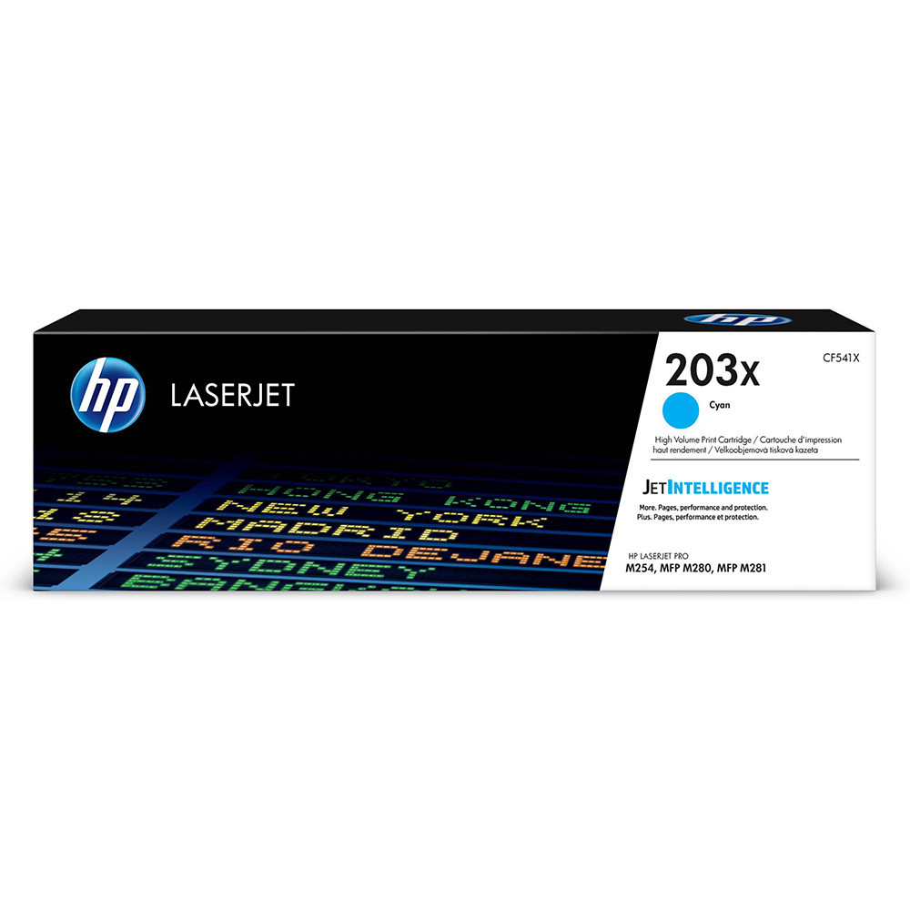 HP a rendement eleve cyan original LaserJet cartouche de toner CF541X - vue 2