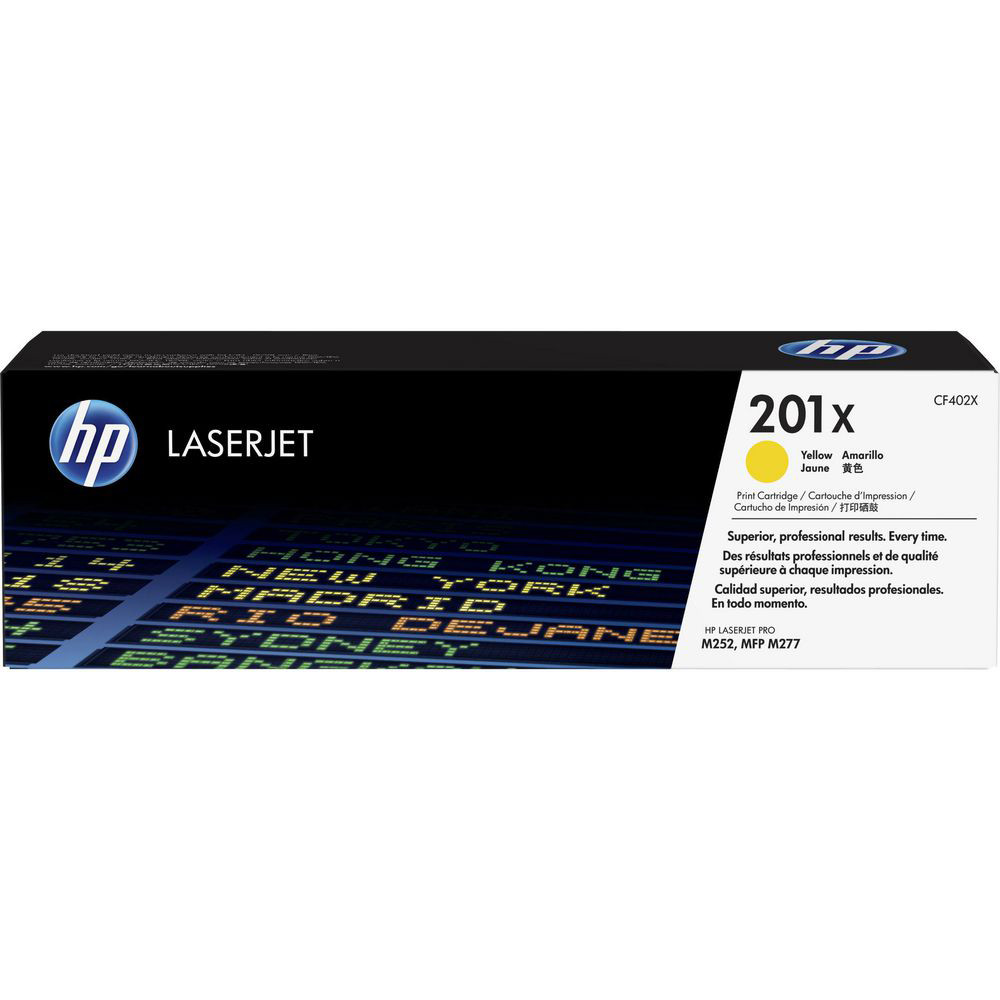 HP 201X Toner authentique grande capacité CF402X - Jaune