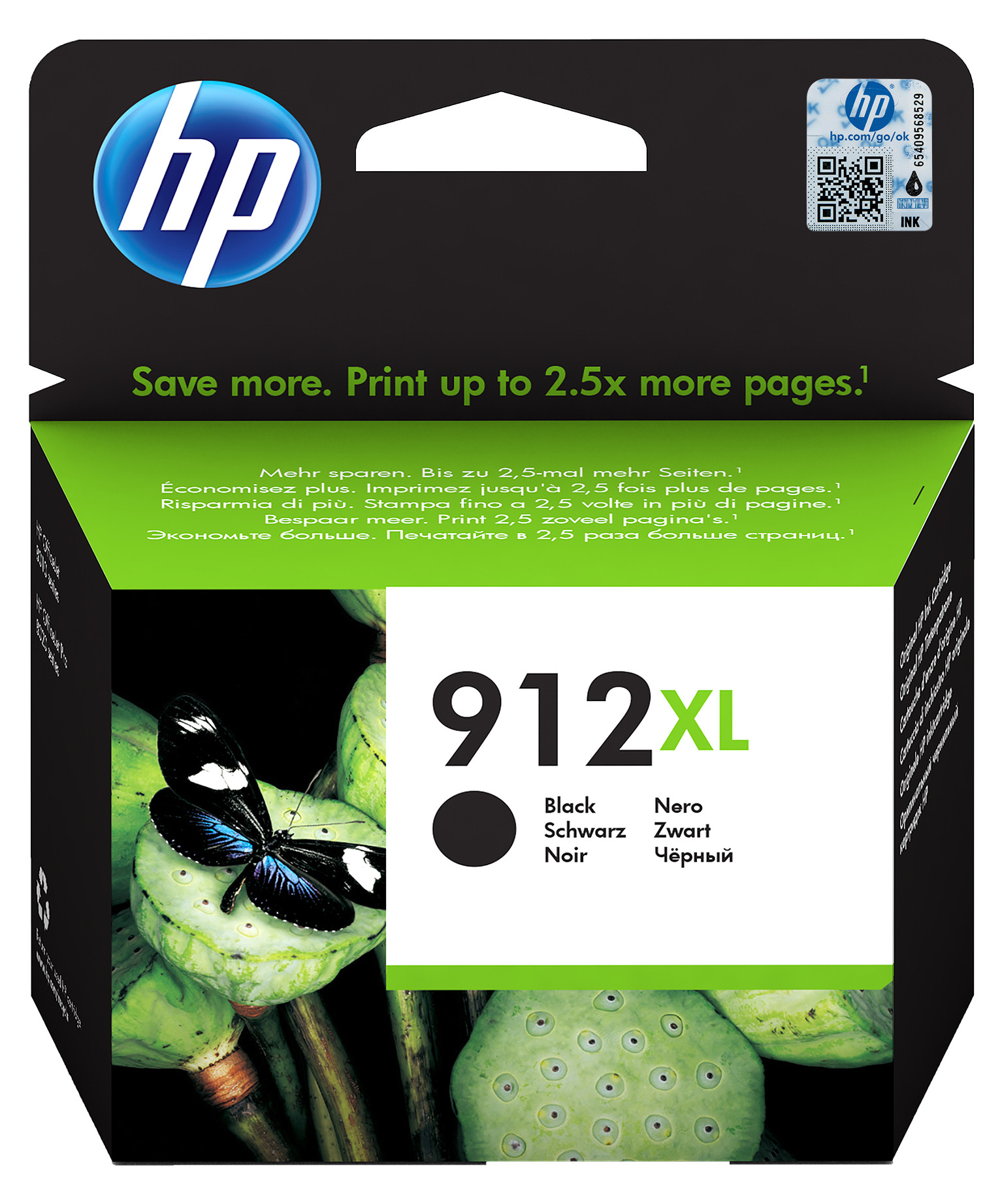 HP 912XL Cartouche d'encre authentique grande capacité 3YL84AE - Noir