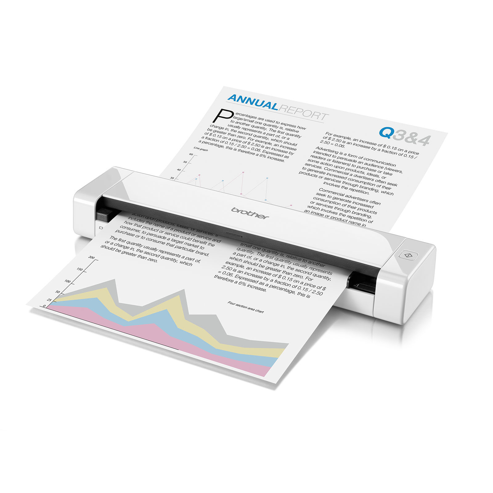 Brother DS-740D Scanner de documents mobile recto verso USB.