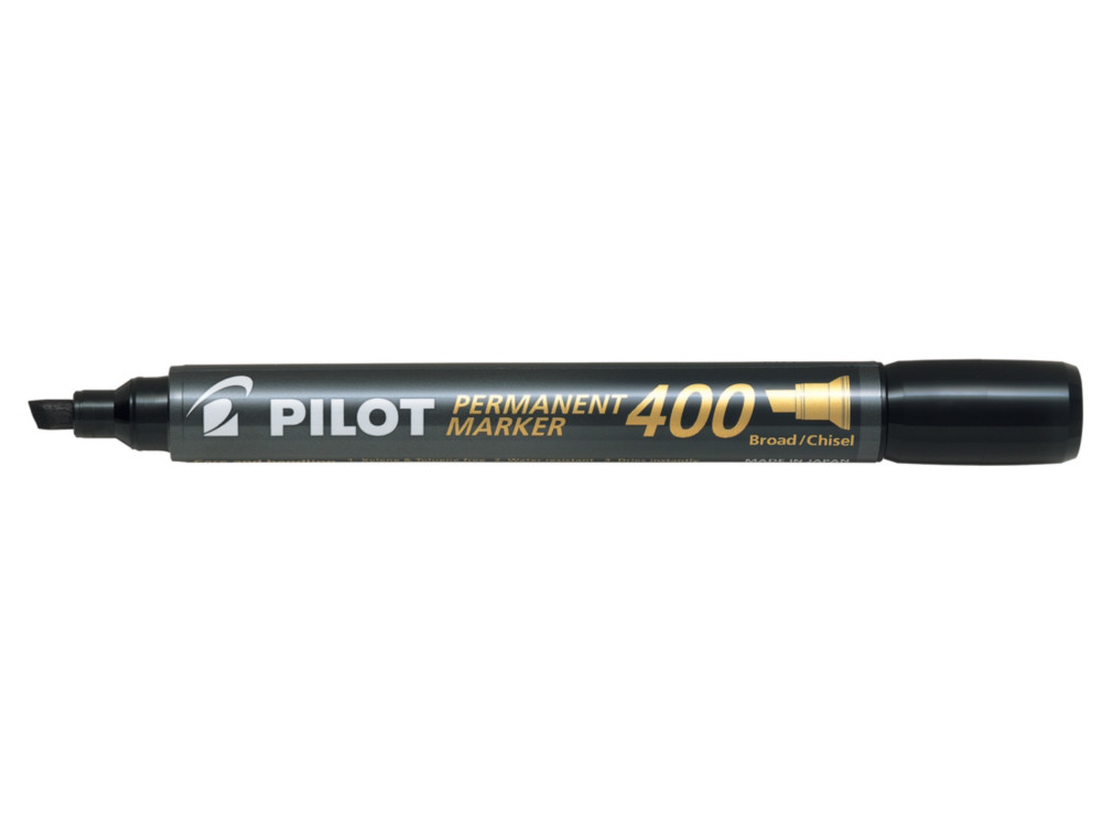 Pilot 400 Marqueur permanent pointe biseaute 4 mm noir
