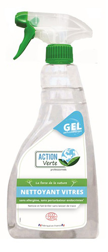 ACTION VERTE Nettoyant cologique vitres et surfaces en gel, vaporisateur de 750ml