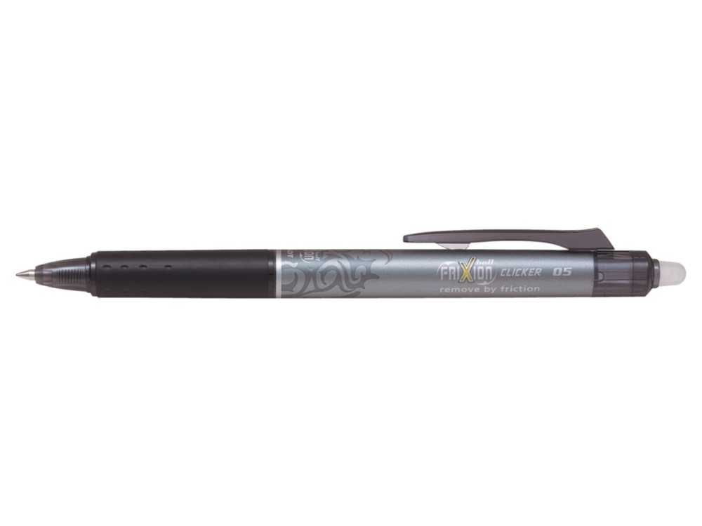 Pilot FriXion Clicker Stylo roller rtractable encre gel effaable pointe fine 0,5 mm noir