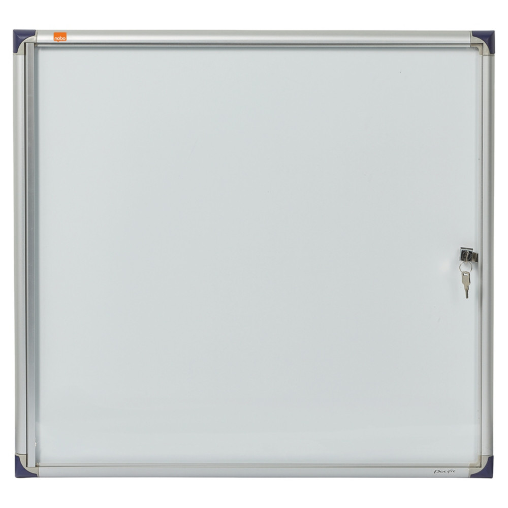 Nobo Vitrine d'intrieur extra-plate porte-battante fond magntique, 6 feuilles A4, dimensions L68 x H72,5 x P2,5 cm
