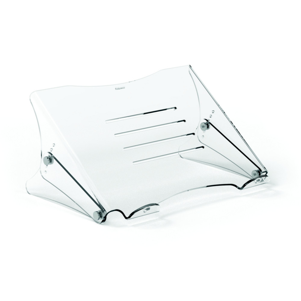 Fellowes Support pour ordinateur portable Clarity, rglable en hauteur, en acrylique transparent