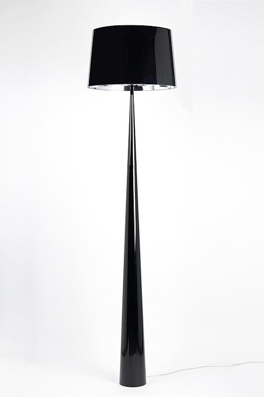 Aluminor Lampadaire Totem - Ampoule Led E27 - 12W - Pied acier laqu - Noir