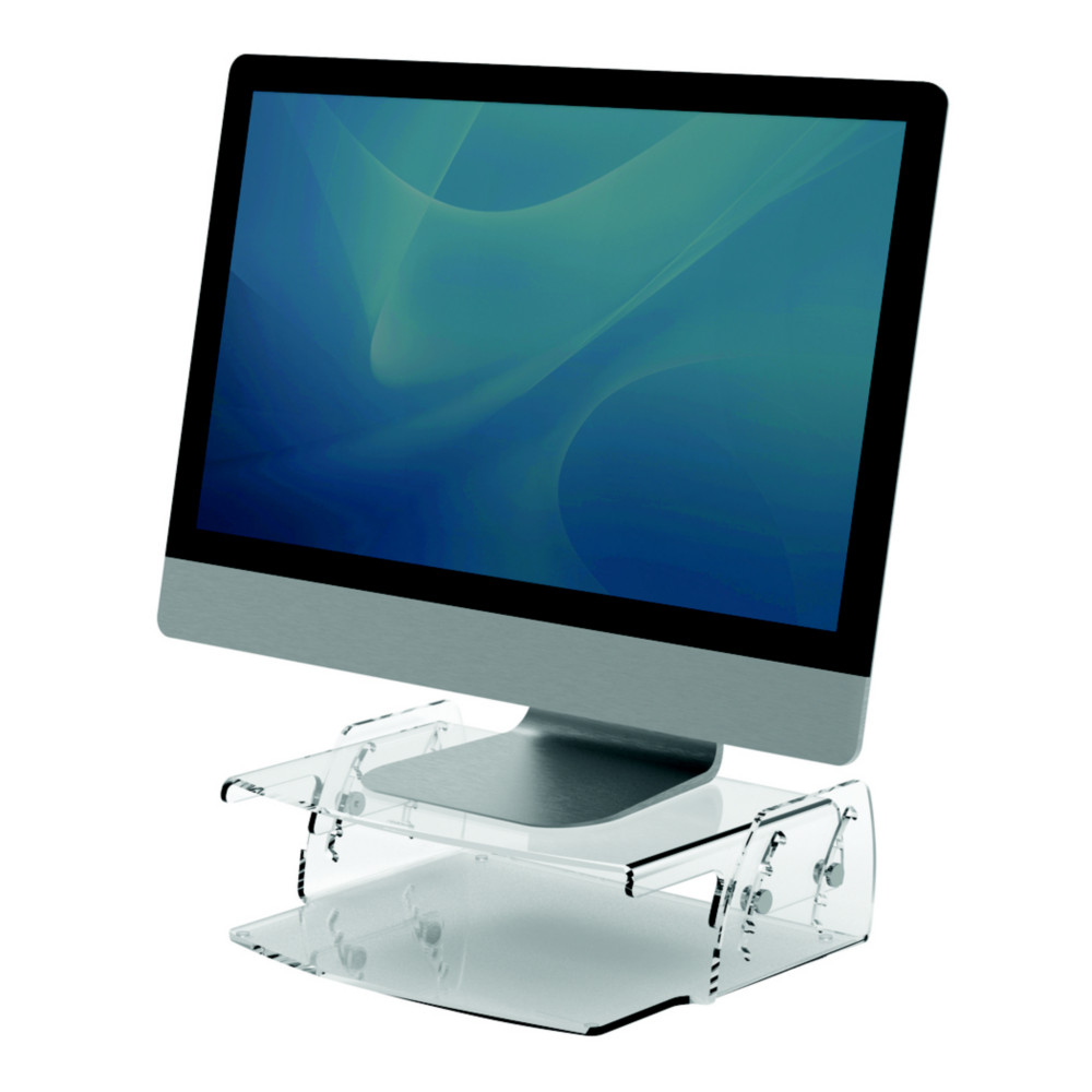 Fellowes Support pour cran Clarity, rglable en hauteur, en acrylique transparent