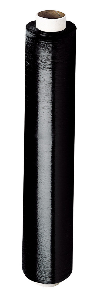 RAJA Bobine de film emballage tirable manuel cast - 45 cm x 300 m - Epaisseur 17 microns - Noir (Lot de 6)