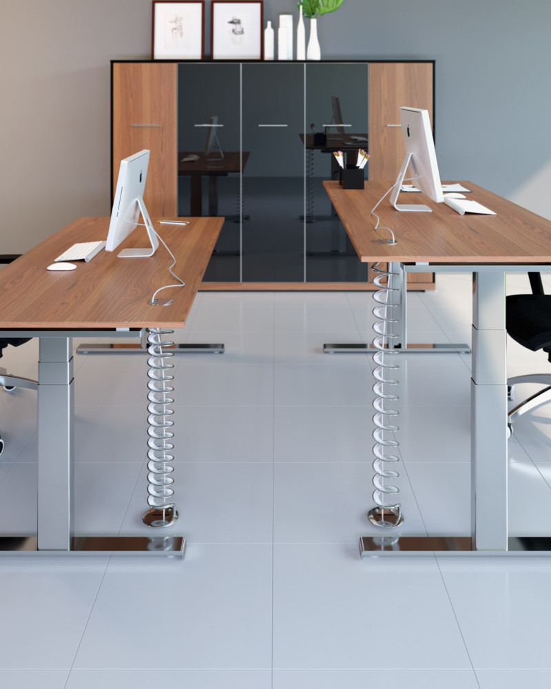 Goulotte extensible Helix passe-cbles, 70  110 cm - Blanc