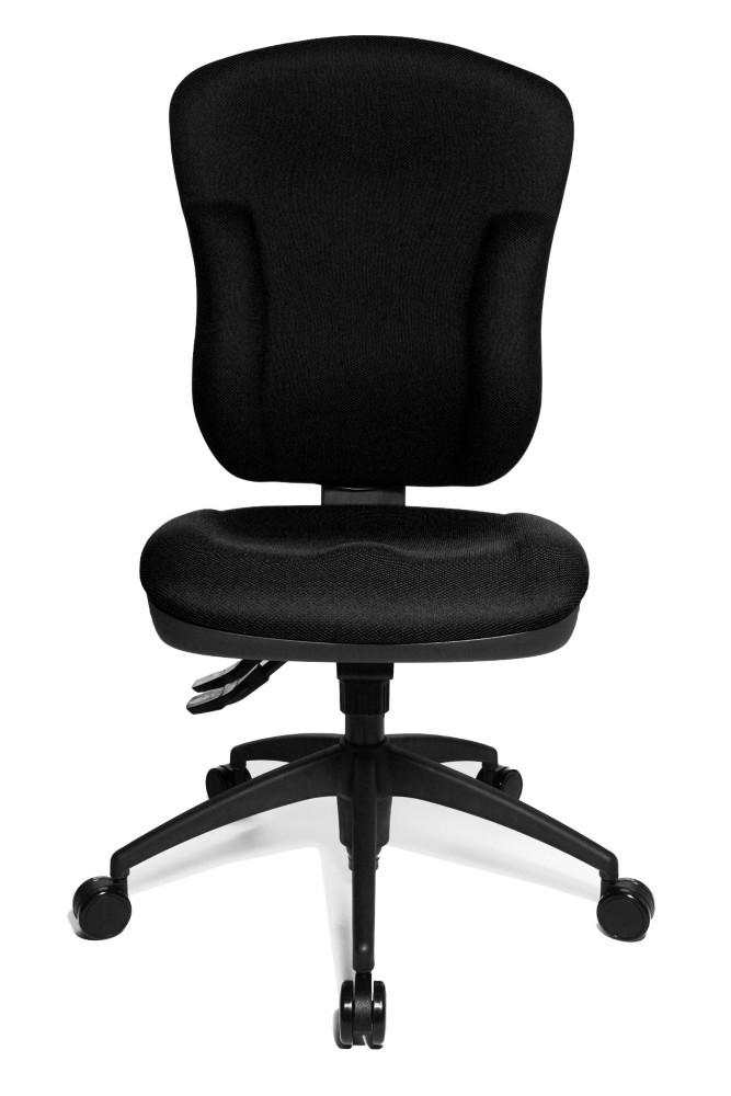 Topstar Sige de bureau Sacha Tissu polyester Noir Hauteur rglable - Dossier Roulettes