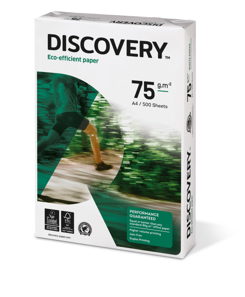 Discovery Papier A4 blanc co-responsable - 75g - Ramette de 500 feuilles