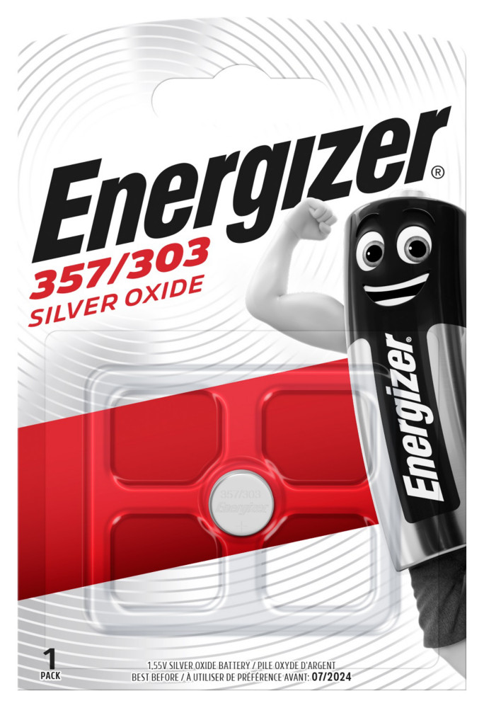 Energizer Pile bouton 357 / 303 (SR44)