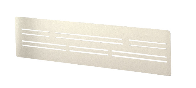 Voile de fond Wood L.128 x H.30 cm - Aluminium - Blanc