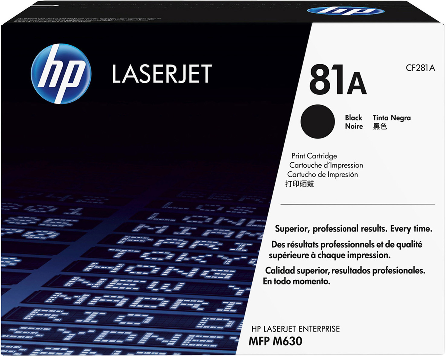 HP 81A Toner authentique CF281A - Noir