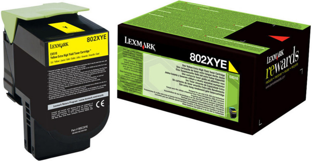 Lexmark Cartouche toner 80C2XYE, 4000 pages, jaune