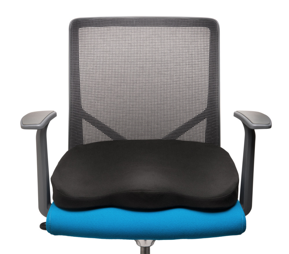 Kensington Coussin d'assise ergonomique  mousse  mmoire de forme - Noir