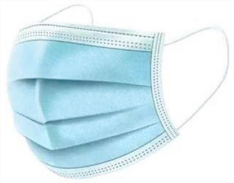 Masque chirurgical de protection 3 plis  Type IIR  Classe 1 type 2 - Bote de 50