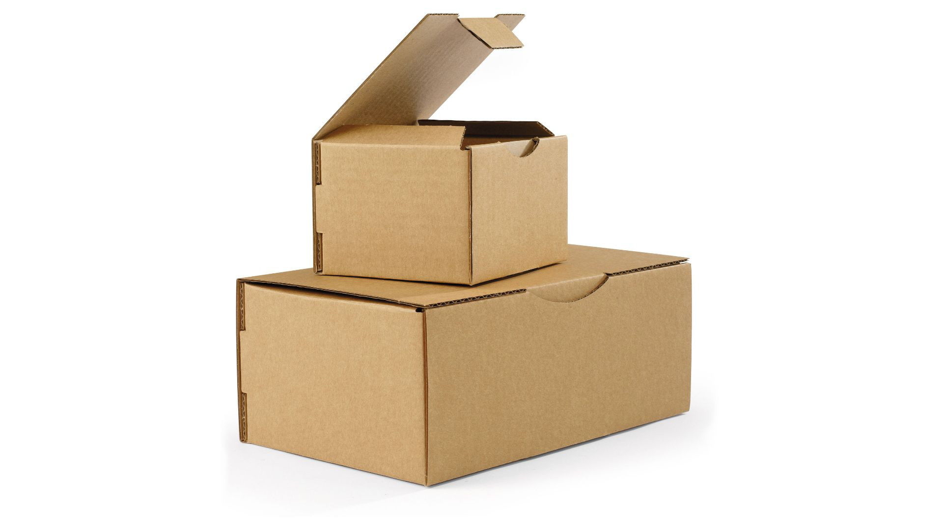 RAJA Boîte d'expédition brune en carton simple cannelure - L.15 x l.15 x H.6 cm - Lot de 50